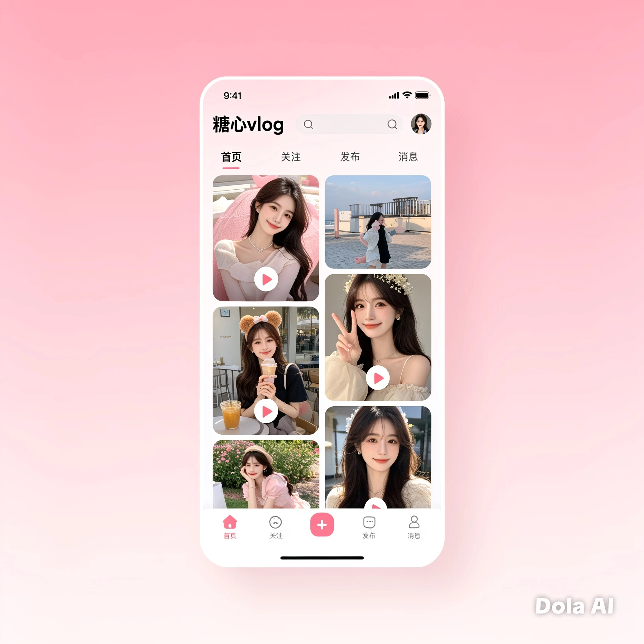 糖心Vlog APP生活内容浏览展示
